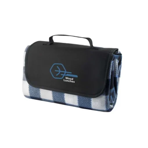 Gift Campaign Coperta da picnic con design a quadri e maniglia in pile 180 g/m2> Coperte