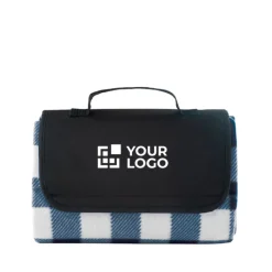 Gift Campaign Coperta da picnic con design a quadri e maniglia in pile 180 g/m2></noscript> Coperte