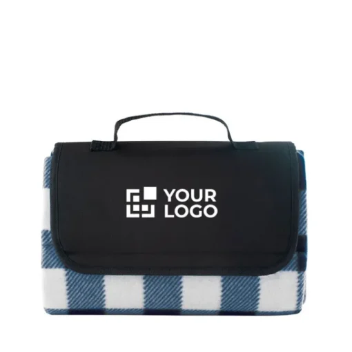 Gift Campaign Coperta da picnic con design a quadri e maniglia in pile 180 g/m2> Coperte