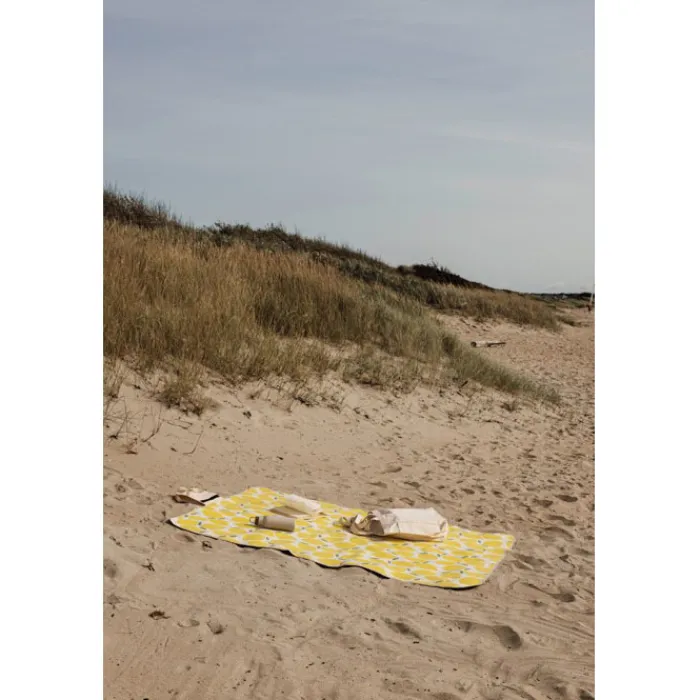 Gift Campaign Coperta da picnic in poliestere riciclato con disegno di limoni> Coperte