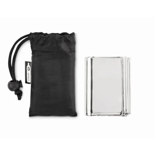 Gift Campaign Coperta di emergenza personalizzata in sacchetto RPET Help> Gadget Per Auto