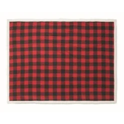 Gift Campaign Coperta di pile a quadri foderata in sherpa rPET e poliestere 230g/m²></noscript> Coperte