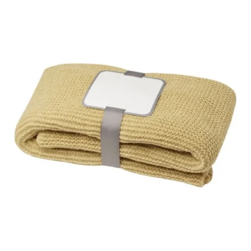 Gift Campaign Coperta di poliestere riciclato GRS lavorata a maglia da ricamare> Coperte