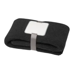 Gift Campaign Coperta di poliestere riciclato GRS lavorata a maglia da ricamare></noscript> Coperte