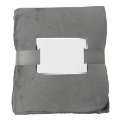 Gift Campaign Coperta ecologica con nastro personalizzabile 190 g/m2 Soft Touch> Coperte