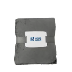 Gift Campaign Coperta ecologica con nastro personalizzabile 190 g/m2 Soft Touch></noscript> Coperte