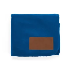 Gift Campaign Coperta ecologica in rPET da 180 g/m2 con toppa in PU personalizzabile> Coperte
