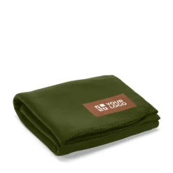Gift Campaign Coperta ecologica in rPET da 180 g/m2 con toppa in PU personalizzabile></noscript> Coperte