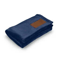 Gift Campaign Coperta extra soffice in rPET 240 g/m2 con patch personalizzabile> Coperte