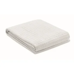 Gift Campaign Coperta in cotone leggero da 300 gr/m2 con trama a waffle> Coperte