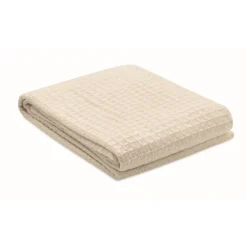 Gift Campaign Coperta in cotone leggero da 300 gr/m2 con trama a waffle></noscript> Coperte