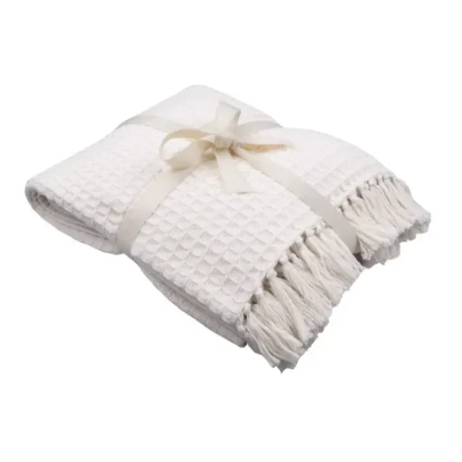 Gift Campaign Coperta in cotone promozionale con nastrino con logo Plaid Cotton> Coperte