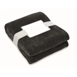 Gift Campaign Coperta in flanella con nastro e cartoncino con logo 280 g/m2 Nap RPET> Coperte