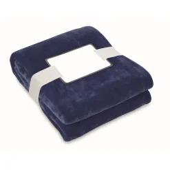 Gift Campaign Coperta in flanella con nastro e cartoncino con logo 280 g/m2 Nap RPET> Coperte