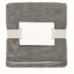 Gift Campaign Coperta in flanella con nastro e cartoncino con logo 280 g/m2 Nap RPET></noscript> Coperte