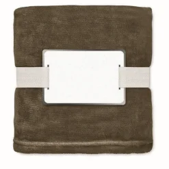 Gift Campaign Coperta in flanella con nastro e cartoncino con logo 280 g/m2 Nap RPET></noscript> Coperte