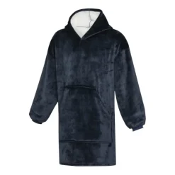 Gift Campaign Coperta in flanella di poliestere con design a felpa con tasca> Coperte