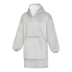 Gift Campaign Coperta in flanella di poliestere con design a felpa con tasca> Coperte