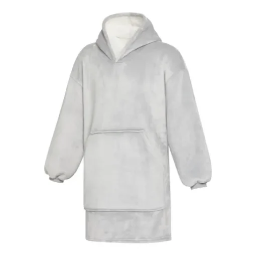 Gift Campaign Coperta in flanella di poliestere con design a felpa con tasca> Coperte