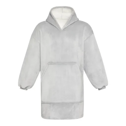 Gift Campaign Coperta in flanella di poliestere con design a felpa con tasca> Coperte