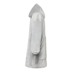 Gift Campaign Coperta in flanella di poliestere con design a felpa con tasca></noscript> Coperte