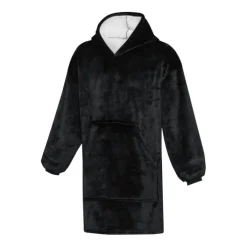 Gift Campaign Coperta in flanella di poliestere con design a felpa con tasca></noscript> Coperte