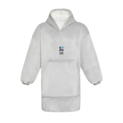 Gift Campaign Coperta in flanella di poliestere con design a felpa con tasca></noscript> Coperte