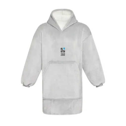 Gift Campaign Coperta in flanella di poliestere con design a felpa con tasca> Coperte