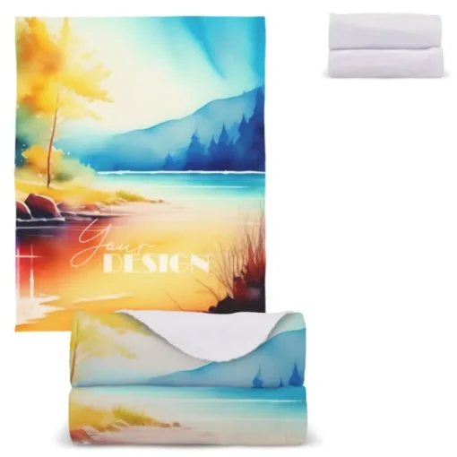 Gift Campaign Coperta in pile ultra morbido da sublimazione 120x150cm da190 g/m2> Coperte