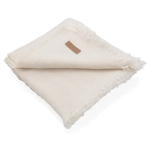 Gift Campaign Coperta personalizzata ecologica con frange ai bordi Ukiyo> Coperte