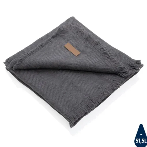 Gift Campaign Coperta personalizzata ecologica con frange ai bordi Ukiyo> Coperte