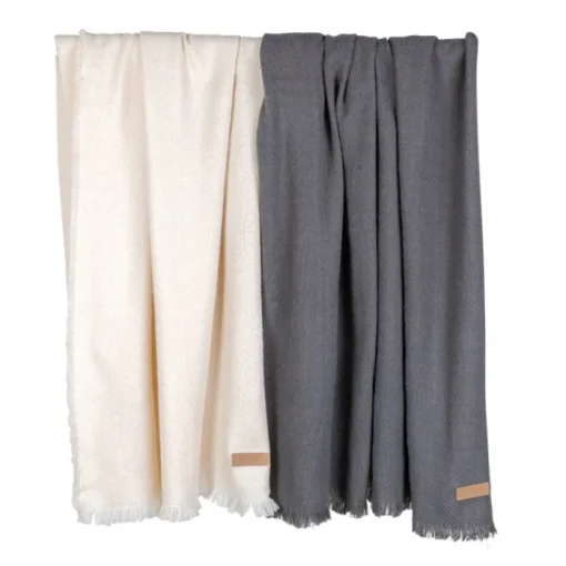 Gift Campaign Coperta personalizzata ecologica con frange ai bordi Ukiyo> Coperte