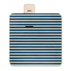 Gift Campaign Coperta picnic pieghevole in RPET con dettagli in ecopelle sintetica></noscript> Coperte
