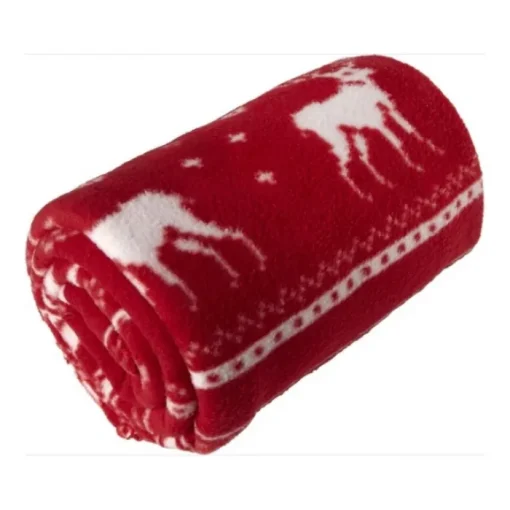 Gift Campaign Coperta promozionale natalizia e cinturino con logo 180 g/m2 Reindeer> Coperte