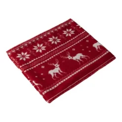 Gift Campaign Coperta promozionale natalizia e cinturino con logo 180 g/m2 Reindeer> Coperte