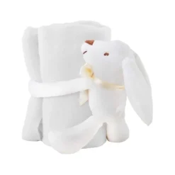 Gift Campaign Coperta promozionale per bambini bianca con coniglietto peluche Rabbit> Regali Per Bambini|Coperte