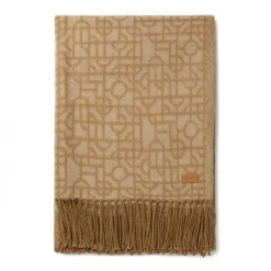 Gift Campaign Coperte con motivo geometrico con frange 130x170cm Geometric Luxe> Coperte