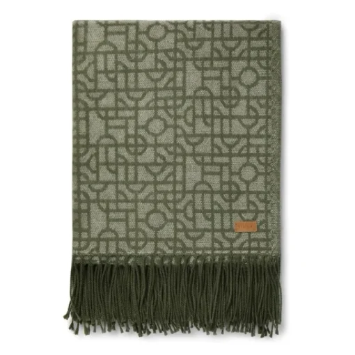 Gift Campaign Coperte con motivo geometrico con frange 130x170cm Geometric Luxe> Coperte