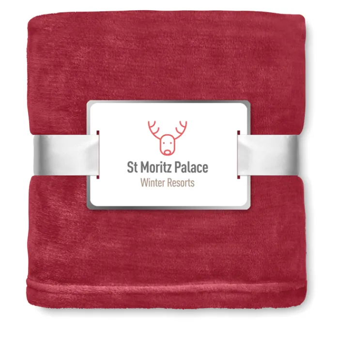 Gift Campaign Coperte in flanella con nastro e biglietto personalizzabile Verbier> Coperte