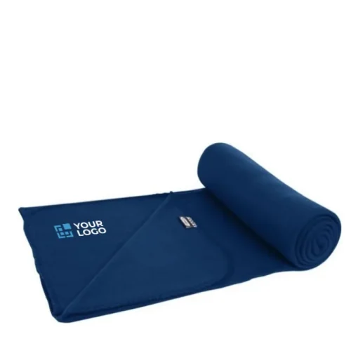 Gift Campaign Coperte personalizzate pile tanti colori in sacchetto coulisse RPET> Coperte