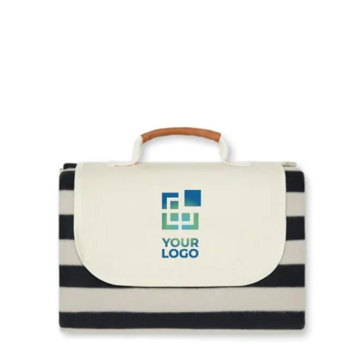 Gift Campaign Coperte picnic in pile a righe richiudibile con manico Picnic EcoSoft> Gadget Ecologici|Coperte