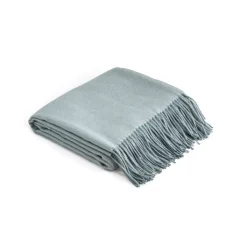 Gift Campaign Coperte promozionali in acrilico morbide con frange 270 g/m2 Sofa></noscript> Coperte