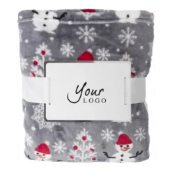 Gift Campaign Coperte pubblicitarie con motivi natalizi stampati 260 g/m2> Coperte