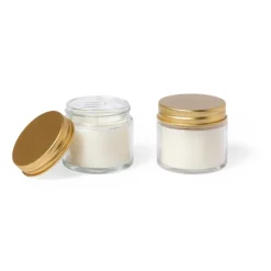 Gift Campaign Coppia di 2 candele personalizzate profumate ai fiori di Fresia> Candele