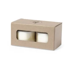 Gift Campaign Coppia di 2 candele personalizzate profumate ai fiori di Fresia></noscript> Candele