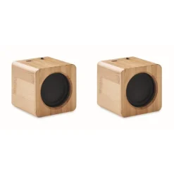 Gift Campaign Coppia di mini casse personalizzate con involucro in bambù Double Set> Casse Personalizzate