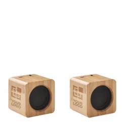 Gift Campaign Coppia di mini casse personalizzate con involucro in bambù Double Set></noscript> Casse Personalizzate