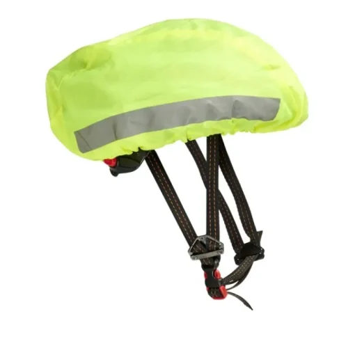 Gift Campaign Copri casco promozionale fluo per bici con fasce riflettenti Reflex> Gadget Per Bicicletta|Impermeabili