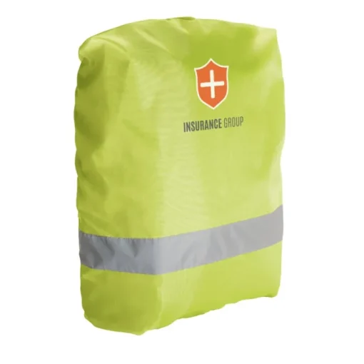 Gift Campaign Copri zaino con logo aziendale fluo con fascia riflettente Reflex XL> Gadget Per Bicicletta|Impermeabili