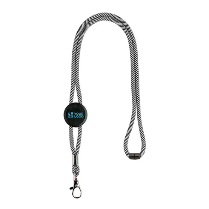 Gift Campaign Cordino porta badge tubolare regolabile con chiusura di sicurezza> Lanyard E Porta Badge Personalizzati